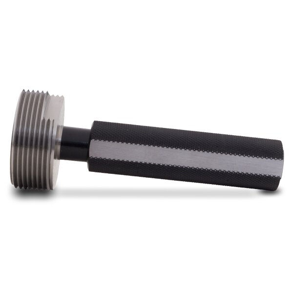 Tapered American NPT threaded Go/NoGo plug gage ASME B1.20.1 1 1/4 "x11 1/2